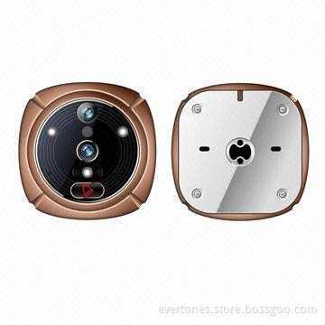 Motion detect PIR door peephole viewer